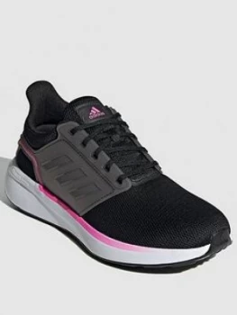 Image of adidas EQ19 Run - Black/Pink, Size 3.5, Women