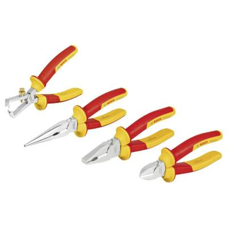 Image of Bosch Professional Bosch Professional 1600A02NG1 VDE Pliers Set 4 Piece 1600A02NG1