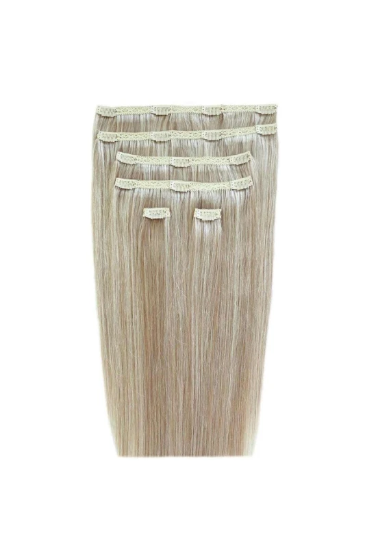 Image of Beauty Works Womens 20" Double Hair Set Clip-In Extensions 210g in Bohemian Blonde Bohemian Blonde Female One Size