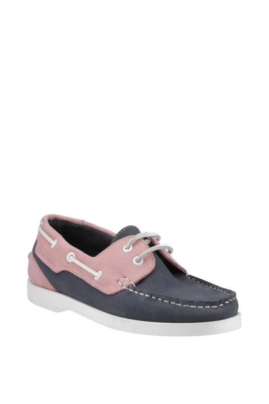 Image of Hush Puppies Isabel Boat Shoe Navy