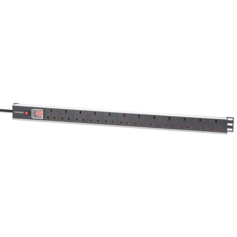 Image of Intellinet 19" PDU 1U 12-WAY UK AC