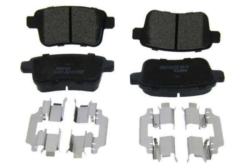 Image of MAPCO 6928 Brake pad set Rear Axle, excl. wear warning contact, with anti-squeak plate Brake Pad Set,disc brake (402)