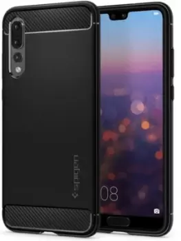 image of Spigen Rugged Armor Case Brand New - Black - P20 Pro