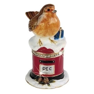 image of Craycombe Trinkets Christmas Robin & Post Box