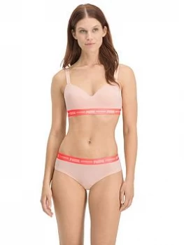 Puma Women 2 Pack Brazilian Briefs - Light Pink