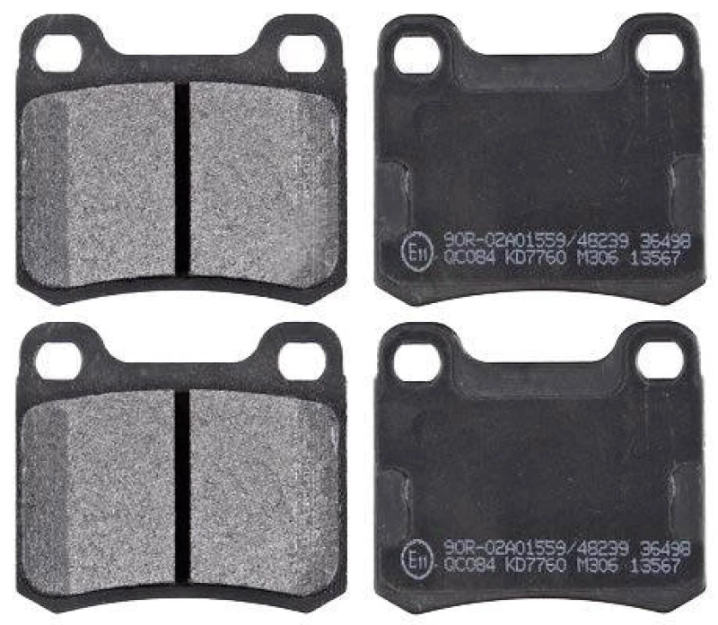 Image of A.B.S. 36498 Brake pad set without integrated wear sensor Brake Pad Set,disc brake (402)