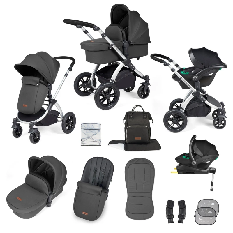 Image of Ickle Bubba Stomp Luxe All-in-One I-Size Travel System - Purple Purple One Size
