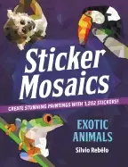 Image of sticker mosaics exotic animals create stunning paintings with 1 252 sticker
