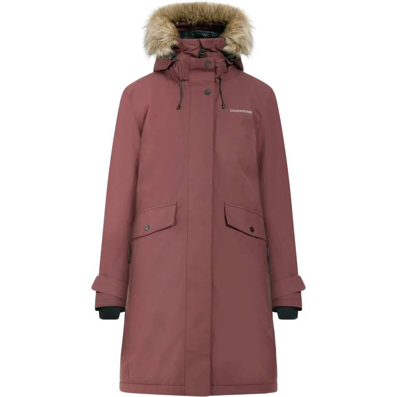 Image of Womens parka Didriksons Erika Orange Female 38