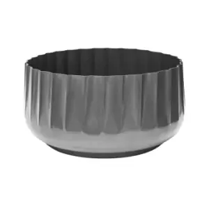 Image of Hudson Corrugated Bowl Planter Grey