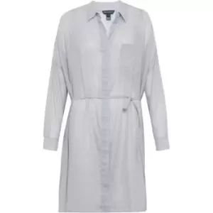 Image of French Connection Pruet Lawn Thin Stripe Shirt - Grey