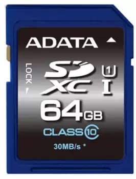 Image of ADATA SDXC 64GB UHS Class 10
