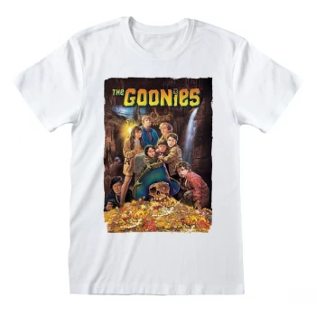 image of Goonies - Poster Unisex Large T-Shirt - White