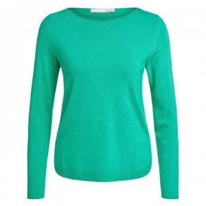 image of Oui Core Crew Jumper - Hollygreen 6308