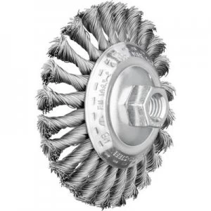 Image of PFERD HORSE cone brush zopft 115 x 26mm wire thickness 0.5mm With thread M14 43315001