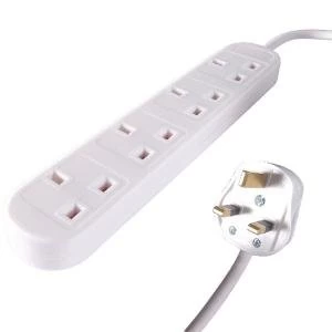 Image of Connekt Gear UK 4-Gang Mains Power Extension Block 10m 27-4100