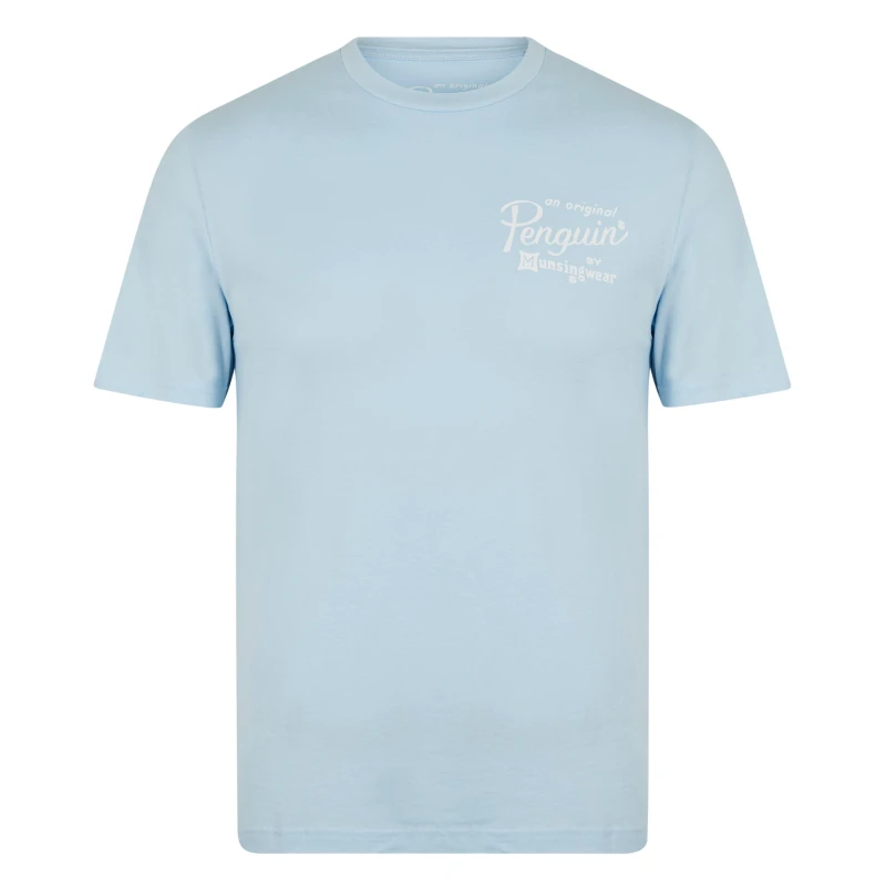 Image of Original Penguin T Shirt Regular Fit T-Shirts Small Blue 59256619350