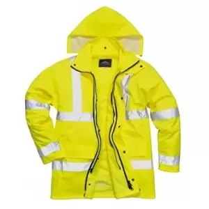 image of Portwest Mens Hi-Vis 4-In-1 Traffic Jacket (L) (Yellow)