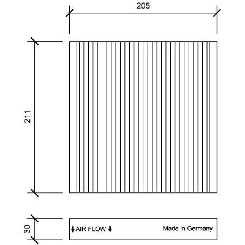 Image of Pollen filter DIEDERICHS DCI0198