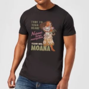Image of Disney Moana Natural Born Navigator Mens T-Shirt - Black