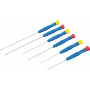 Image of Silverline - Extra-Long Precision Screwdriver Set 6pce - 6pce