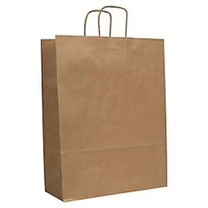 Image of Purely Packaging Vita Twist Handle Paper Bag 320 (W) x 410 (H) x 120 (D) mm Brown Pack of 150