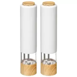 5Five Grinder Set Of 2 Electronic Mills - White