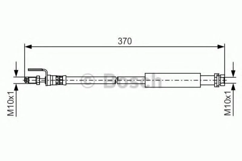 Image of Bosch 1 987 481 487 Brake Hose Brake Hose (83)