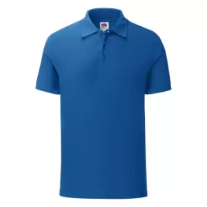 image of Fruit Of The Loom Mens Iconic Pique Polo Shirt (M) (Royal Blue)