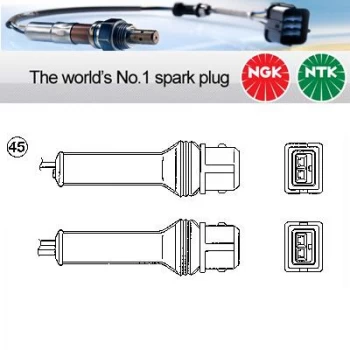 Image of 1x NGK NTK Oxygen O2 Lambda Sensor OZA446-E48 OZA446E48 (0280)