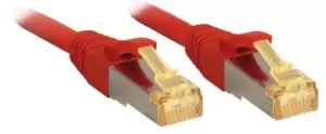 image of Lindy 47292 networking cable Red 1m Cat7 S/FTP (S-STP)