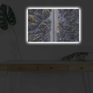 Image of 4570DHDACT-133 Multicolor Decorative LED Lighted Canvas Painting