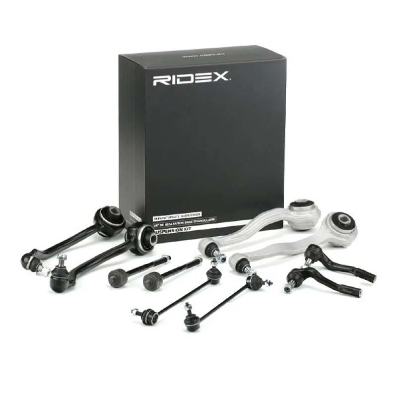 Image of RIDEX 772S0733 Control arm repair kit Front Axle, Trailing Arm Suspension Kit (772)