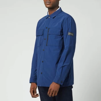 Image of Barbour International Mens Slipstream Tech Overshirt - Regal Blue - L