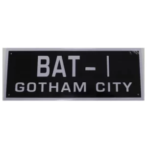 Image of DC Comics Batman Batmobile License Plate Prop Replica