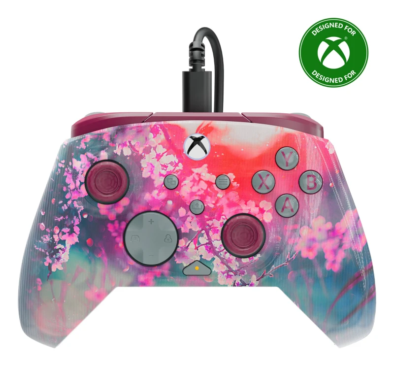 Image of Turtle Beach Turtle Beach Rematch Advanced Kyoto Bloom Wired Gaming Controller for Xbox and PC - Lenticular, Multi-Design, Remappable Buttons, Hall-Ef