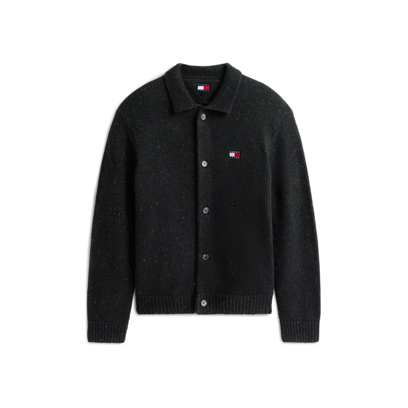 Image of Tommy Jeans TJ Badge Cardi Sn61 Black male S