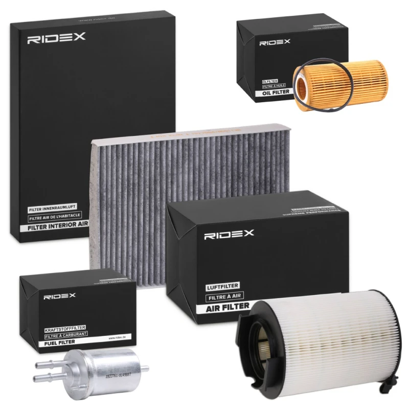 Image of RIDEX 4055F27431 Filter Set with gaskets/seals Filter Set (4055)