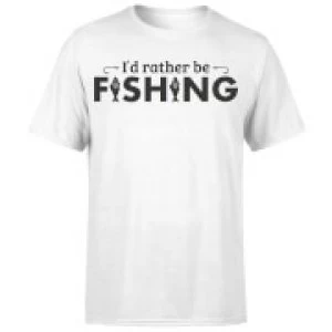 Image of Id Rather be Fishing T-Shirt - White - 3XL