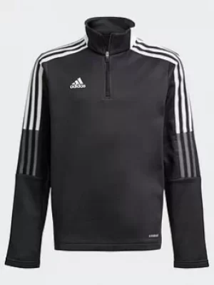 Image of Boys, adidas Tiro 21 Warm Top, Black, Size 11-12 Years