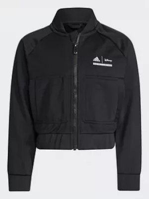 Image of adidas Disney Princess Comfy Sweatshirt, Black/White, Size 18-24 Months