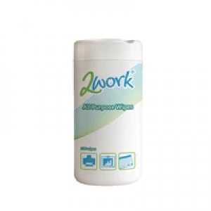 image of 2Work All Purpose Wipes Tub of 100 DB57002