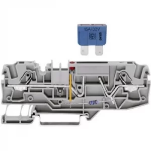 WAGO 2006-1681/1000-434 Fuse terminal 7.50 mm Pull spring Configuration: L Grey