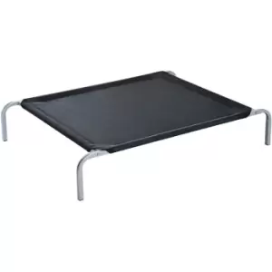 Image of PawHut Elevated Pet Bed Portable Camping Raised Dog Metal Frame Black - Medium
