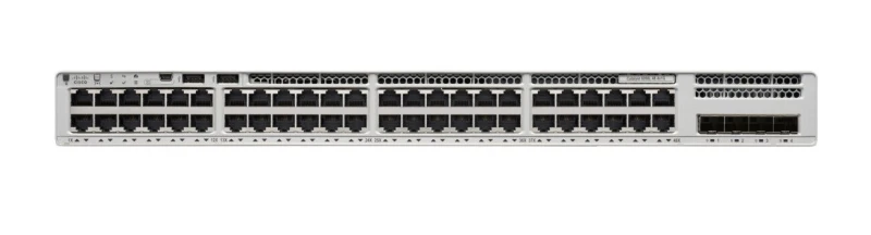 Image of Cisco Catalyst 9200L - Network Advantage - switch - L3 - 48 x 10/100/1000 + 4 x Gigabit SFP (uplink) - rack-mountable C9200L-48T-4G-A
