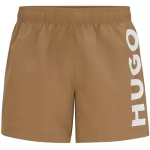 Image of Hugo ABAS Swim Shorts - Brown