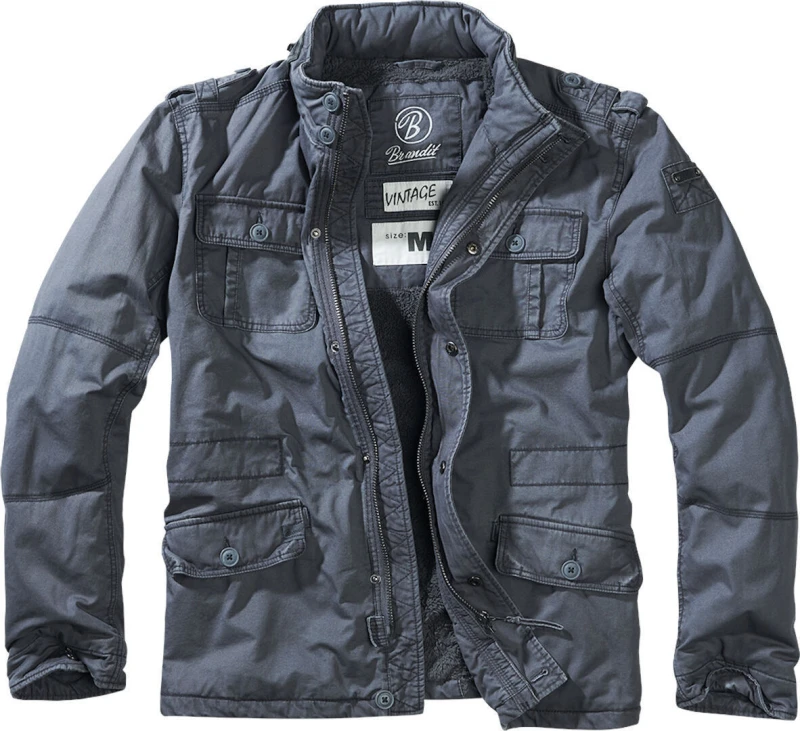 Image of Brandit Britannia Winter Jacket, blue, Size S for Men