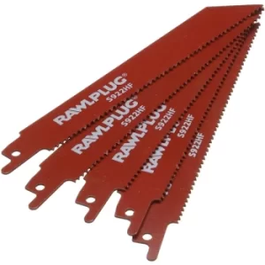 Image of Rawlplug Recipro Saw Blades Coarse Pack 5
