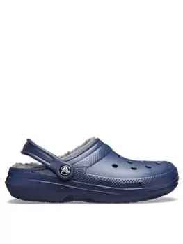 image of Crocs Classic Lined Clog, Navy, Size 9, Men