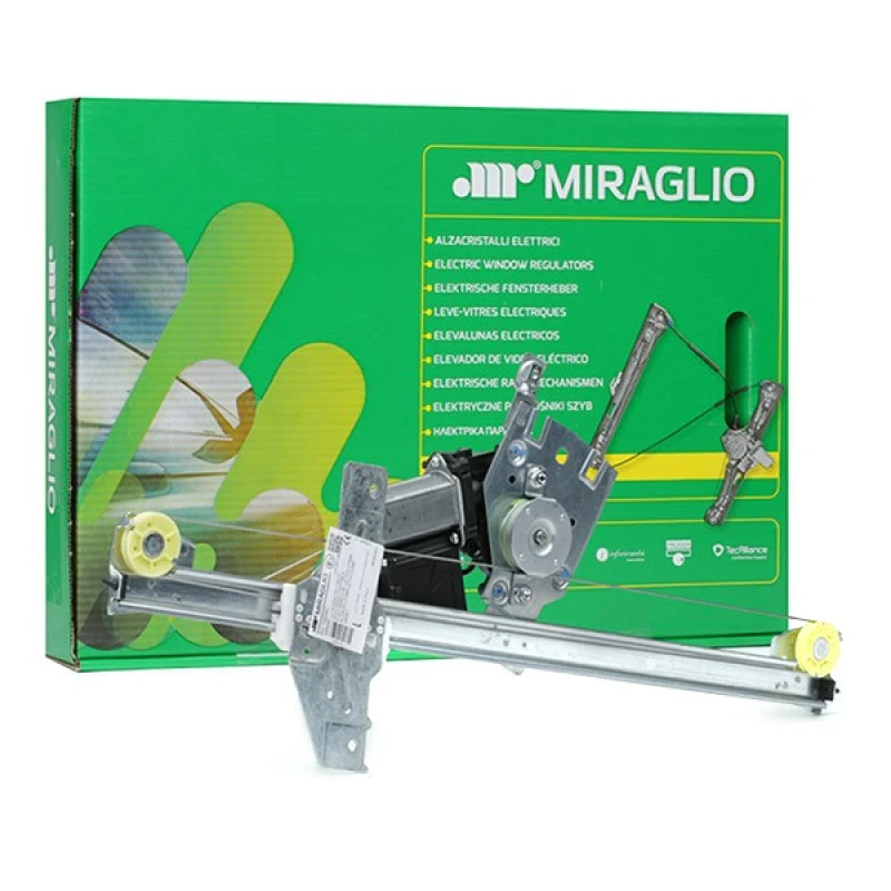 Image of MIRAGLIO 30/1929C Window regulator Left Front, Operating Mode: Electronic, with electric motor Window Winder (1561)